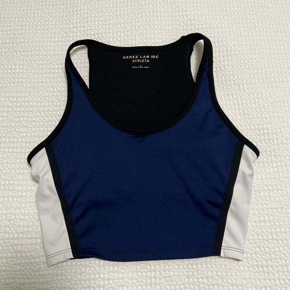 Athleta Highland Derek Lam Cropped Tank Top in Neptune Blue - Picture 1 of 6